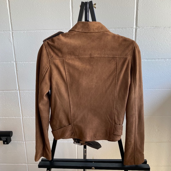 All Saints Two Tone Leather Jacket - Picture 6 of 6